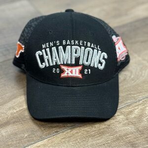 Men's Top Of The World Black Texas Longhorns 2021 Big 12 Basketball Champions
